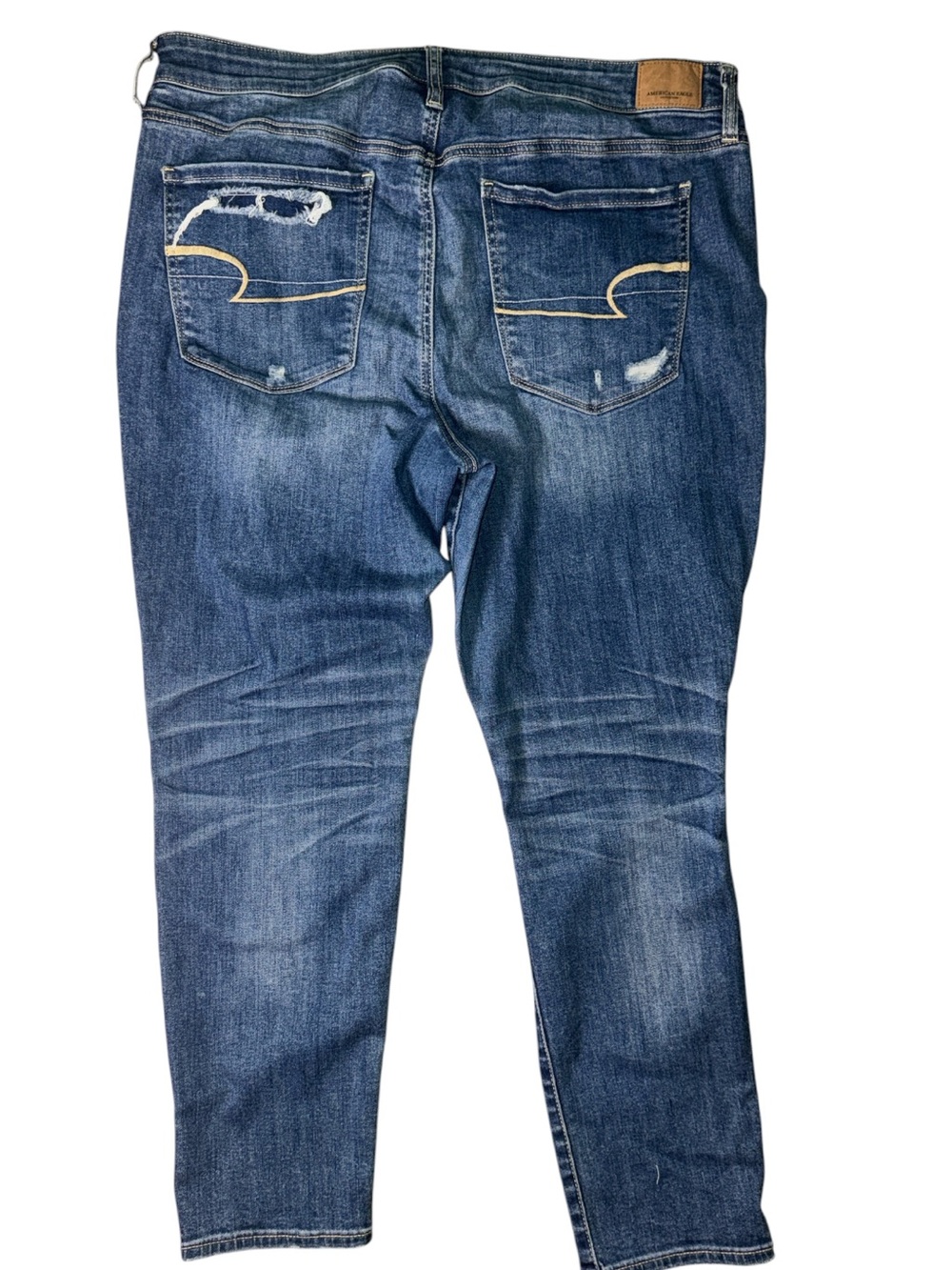 American Eagle Super Stretch X Distressed Skinny Jeans Size 18 Short - Picture 3 of 6
